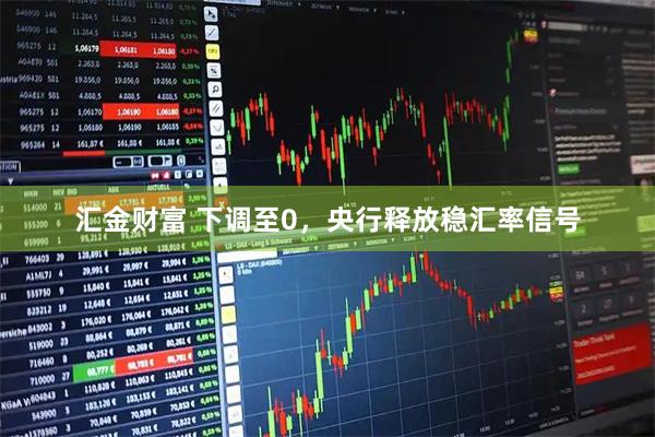汇金财富 下调至0，央行释放稳汇率信号